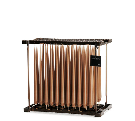 Ester & Erik Spitzkerze 32cm No. 23 "raw toffee" matt