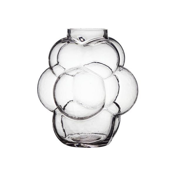 Wikholm Form hochwertige Glasvase Bubbles in Klarglas