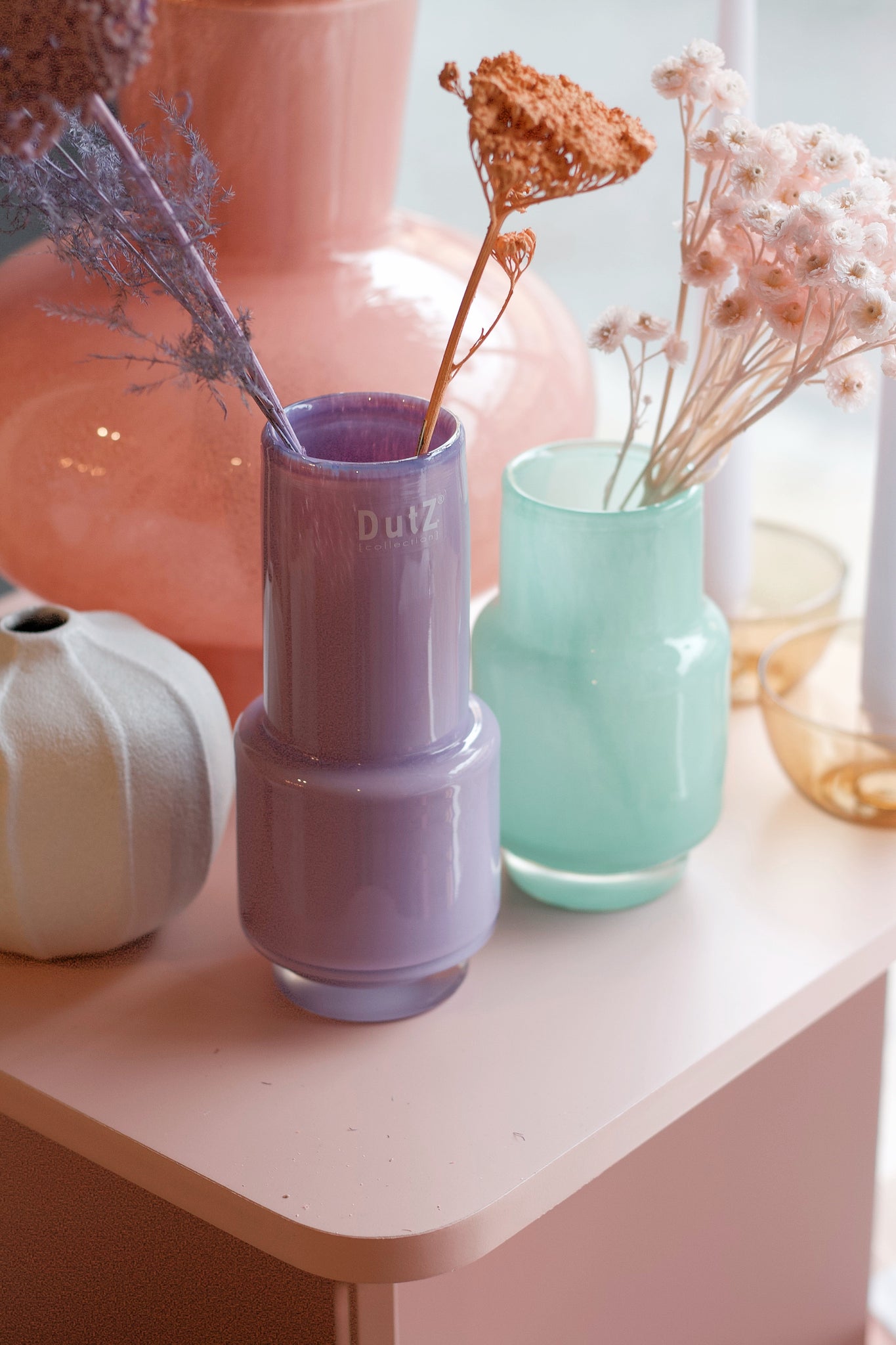 DUTZ Vase Röhre in Verschiedenen Größen & Farben