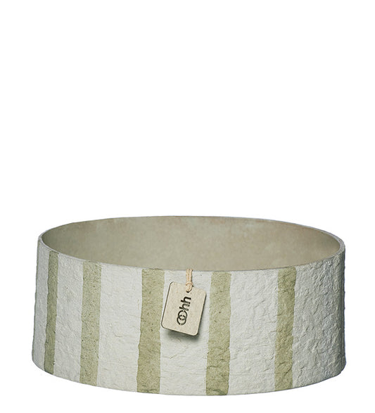 Lübech Living Schale mit Streifen recyceltes Papier D21cm H5cm