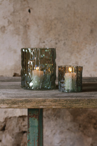 Wikholm Form // Windlicht durchgefärbt in tollem Grünton