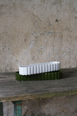 Wikholm Form // Keramikschale in zwei Farben 37cm Kerzenhalter