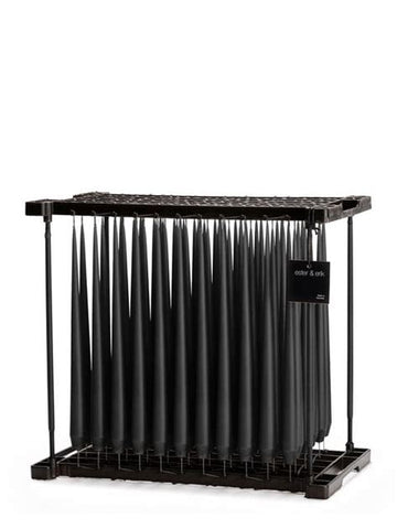 Ester & Erik Spitzkerze 32cm No. 95 "black velvet" matt