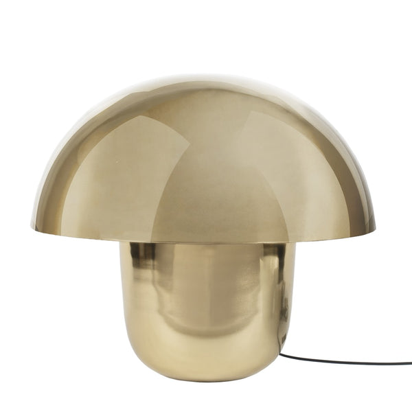 Tischlampe Pilzform in Gold glänzend D40cm H40cm